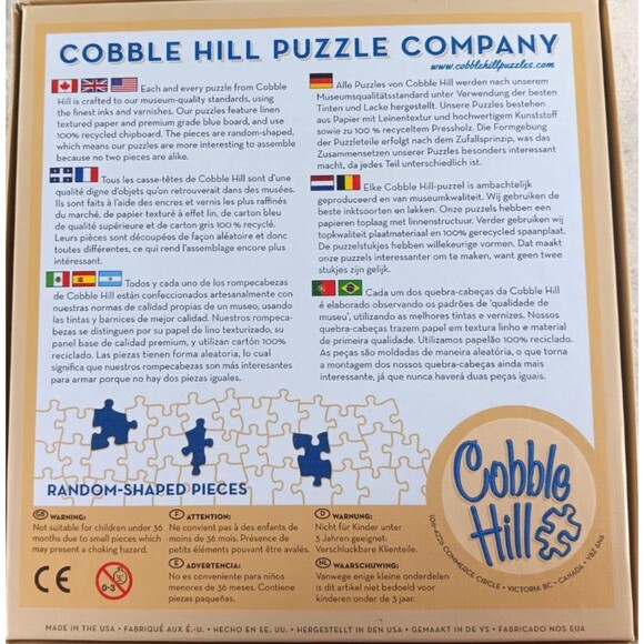 Village Trees 500 Piece Jigsaw Puzzle by Cobble Hill - Picture 3 of 4